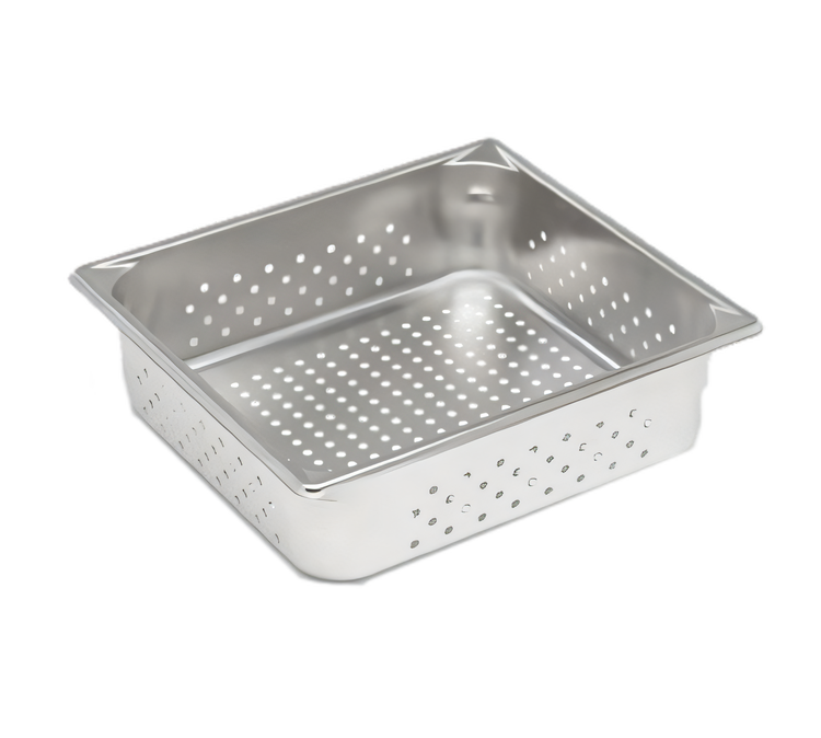 Product image #1 for Vollrath Super Pan V 2/3 Size Perforated Hotel Pan, 4-Inch Deep, 22-Gauge 300 Series Stainless Steel