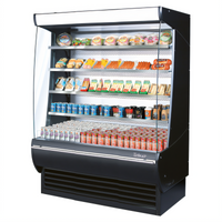 Turbo Air Extra Deep Vertical Open Display Merchandiser, 29.4 Cu. Ft., 4 Shelves, 59-5/8