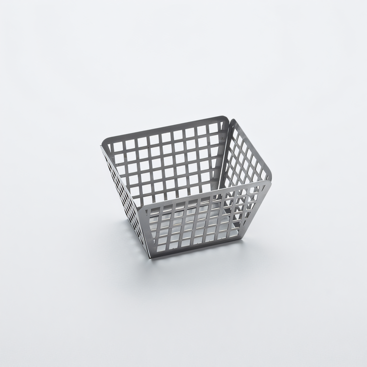 Product image #1 for 5-Inch Rectangular Nestable Laser-Cut Stainless Steel Fry Basket
