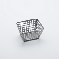 5-Inch Rectangular Nestable Laser-Cut Stainless Steel Fry Basket
