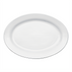 Thumbnail image #1 for Birkhall 20-Inch x 13-3/4-Inch White Oval Rolled Edge Porcelain Platter