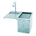 Thumbnail image #1 for Special Value Series Stainless Steel Drop-In Single-Service Ice and Water Station with 23-lb Ice Bin and Filler Faucet