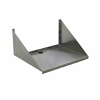 Eagle Group BlendPort Wall-Mount Microwave Shelf, 24 x 24 Inch, 18/430 Stainless Steel