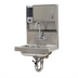 Thumbnail image #1 for Advance Tabco Wall Mounted Stainless Steel Hand Sink with 14 x 10 x 5 Bowl, Gooseneck Faucet, Soap & Towel Dispensers, Lever Drain, and P-Trap