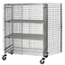 Thumbnail image #1 for Quantum Mobile Wire Security Cage, 36 Inches Wide x 18 Inches Deep x 69 Inches High, Chrome Plated