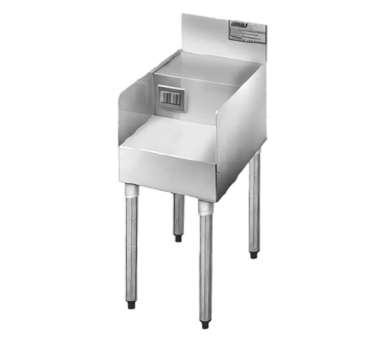 Product image #1 for Eagle Group 2200 Series Underbar Single Step-Down Blender Station Add-On Unit, 12" W x 23-1/2" D