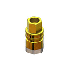 Thumbnail image #1 for T&S Brass Safe-T-Link AG-5E 1 Inch NPT Brass 2-Piece Quick-Disconnect Gas Appliance Connector with Female Freespin Connections