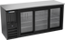 Thumbnail image #1 for 72 Inch Wide Three-Section Food-Rated Back Bar Cooler with Sliding Glass Doors and Stainless Steel Top
