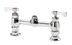 Thumbnail image #1 for Krowne Royal Series Commercial Deck-Mount Faucet Body, 8-Inch Centers, Without Spout, 1/4-Turn Ceramic Cartridge Valve