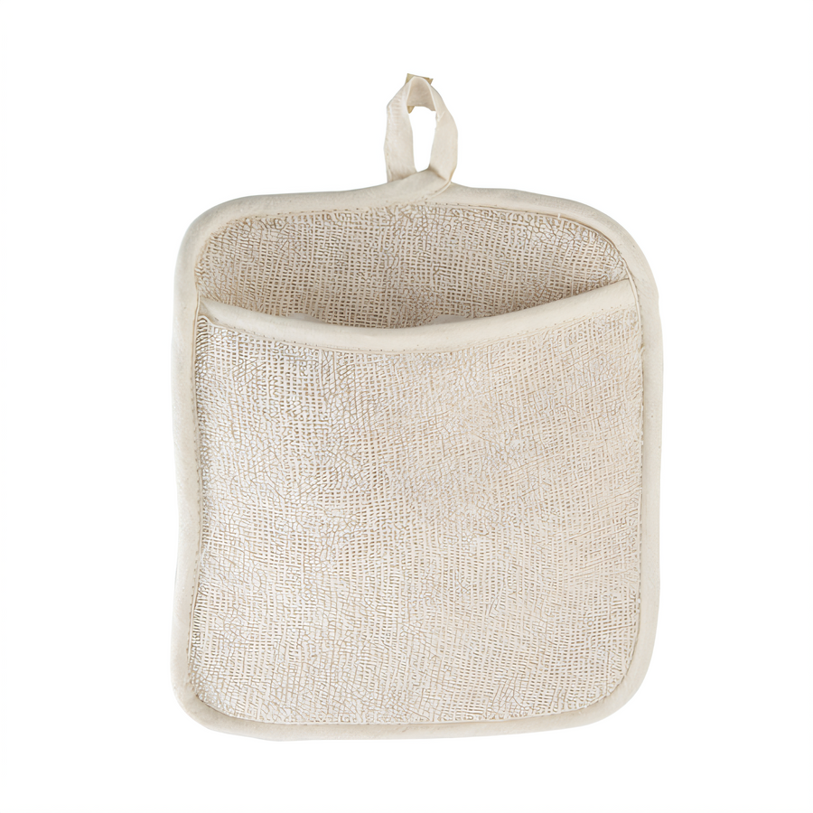 Product image #1 for Winco White Terrycloth Rectangular Pot Holder with Pocket, 8-1/2 x 9-1/2 Inch