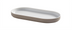 Thumbnail image #1 for American Metalcraft 10-Inch Oval Melamine Platter, Mocha
