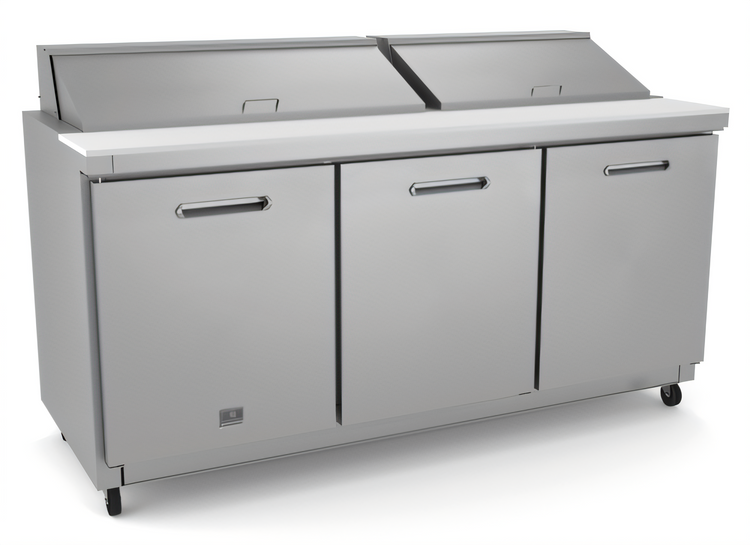 Product image #2 for Kelvinator Commercial 71-11/16-Inch Three-Section Refrigerated Sandwich/Salad Prep Table, 18 1/6 GN Pan Capacity
