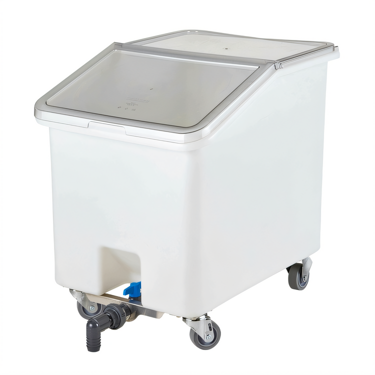 Product image #1 for Cambro 37-Gallon Mobile Soak and Brine Tank with Clear Sliding Lid