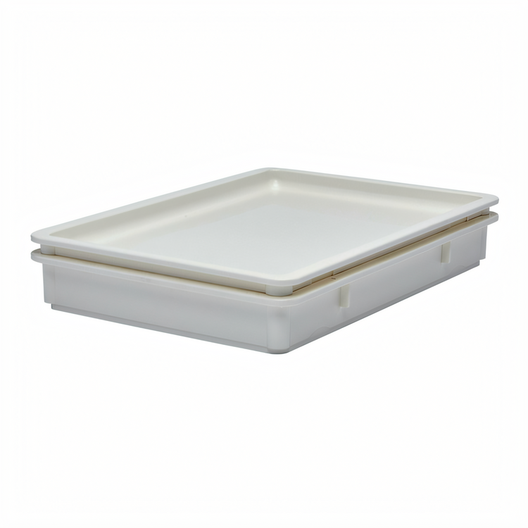 Product image #1 for Cambro White Polypropylene Pizza Dough Box, 26 x 18 x 3 Inches