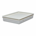 Thumbnail image #1 for Cambro White Polypropylene Pizza Dough Box, 26 x 18 x 3 Inches