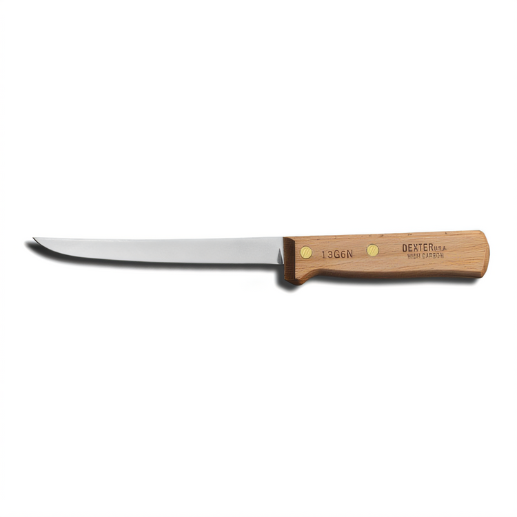 Product image #1 for Dexter Russell Traditional 6-Inch Narrow Stiff Boning Knife with High-Carbon Steel Blade and Beech Wood Handle