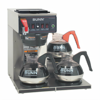 BUNN CWTF15-3 Single Automatic Drip Coffee Brewer with 3 Lower Warmers and Hot Water Faucet