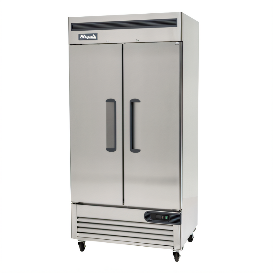 Product image #1 for Migali Competitor Series Two-Section Reach-In Refrigerator, 35 Cu. Ft., Bottom Mount, Solid Hinged Doors