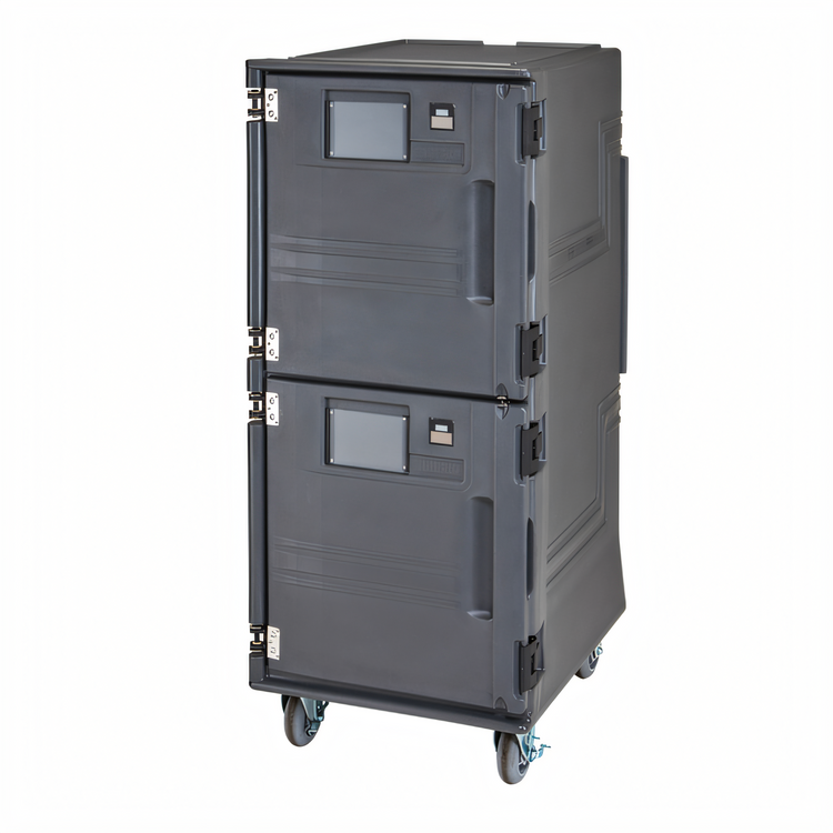 Product image #1 for Cambro Pro Cart Ultra PCUCC615 Two-Compartment Electric Cold Food Pan Carrier
