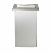 Dispense-Rite Built-In Vertical Stainless Steel Full-Fold Napkin Dispenser