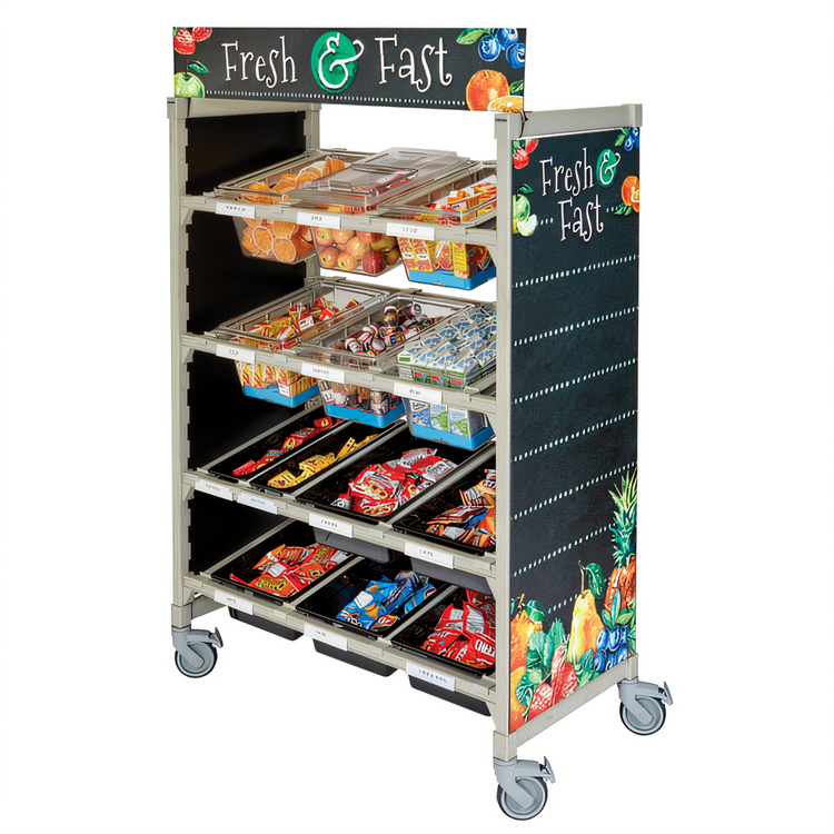 Product image #1 for Cambro Camshelving Flex Station Fresh & Fast Merchandiser Sign Kit for 24-Inch Deep Units