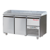 Thumbnail image #1 for 65.5-Inch Wide Two-Section Refrigerated Pizza Prep Table with Granite Work Surface and Self-Closing Doors