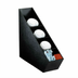 Thumbnail image #1 for Dispense-Rite Narrow Countertop 5-Section Black Polystyrene Lid, Straw & Condiment Organizer