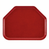 Thumbnail image #2 for Cambro Camtray Trapezoid Fast Food & Cafeteria Tray, 14 x 22 Inch, Cherry Red Fiberglass