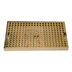 Thumbnail image #1 for Micro Matic Surface Mount Drip Tray Trough with PVD Brass Screen, 12 x 8 Inches, Stainless Steel