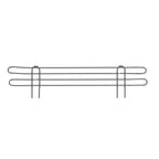 Thumbnail image #1 for Metro Super Erecta L18N-4K4 Shelf Ledge, Side & Back, 18"W x 4"H, Gray Epoxy-Coated