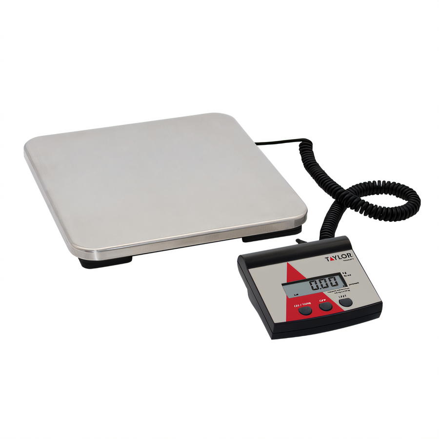 Product image #1 for Taylor Precision Countertop Digital Receiving Scale with Remote LCD Display and Stainless Steel Platform, 220 lb / 100 kg Capacity