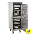 Thumbnail image #1 for FWE Handy Line Mobile 2-Compartment Split-Cavity Heated Holding Cabinet, Stainless Steel, 36 Pan Capacity