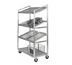 Thumbnail image #1 for Channel Manufacturing SORT-4 Slanted Aluminum Display Rack with 4 Removable Wire Shelves