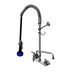Thumbnail image #1 for T&S Brass Easy Install Pre-Rinse Unit with Add-On Faucet, 8-Inch Wall Mount, 12-Inch Swing Spout