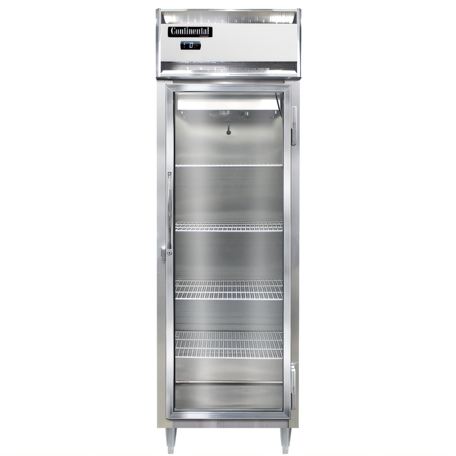 Product image #1 for Continental Refrigerator D1FNSAGD Designer Line One-Section Full-Height Glass Door Reach-in Freezer
