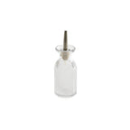 Thumbnail image #1 for American Metalcraft BBF3 Fluted Glass Bitters Bottle with Stainless Steel and Silicone Components, 3 oz. Case of 48