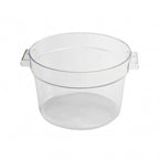 Thumbnail image #1 for Omcan USA 80177 Food Storage Container, 6 Quart, Round, Clear Polycarbonate, Container Only Case of 12