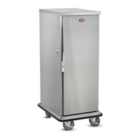 Full-Height Enclosed Pan Transport Cabinet with 16 Removable Slides, Stainless Steel