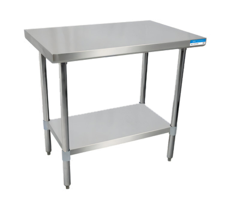 Product image #1 for BK Resources 48-Inch x 24-Inch Stainless Steel Work Table with Adjustable Undershelf