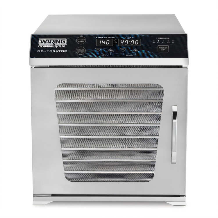 Product image #1 for Waring Commercial Single Zone Food Dehydrator with 10 Mesh Racks and 14 Sq. Ft. Drying Area