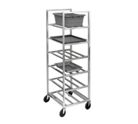 Channel Lifetime Tough Extra Heavy-Duty Universal Aluminum Lug Rack, End Load, 21 x 28.5 x 70.25 Inches, 6 Shelves
