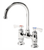 Thumbnail image #1 for Krowne Royal Series 4-Inch Center Raised Deck-Mount Faucet with 6-Inch Gooseneck Spout
