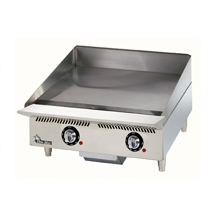 Product image #1 for Ultra-Max 24-Inch Countertop Gas Griddle with Mechanical Snap-Action Thermostat and Steel Plate