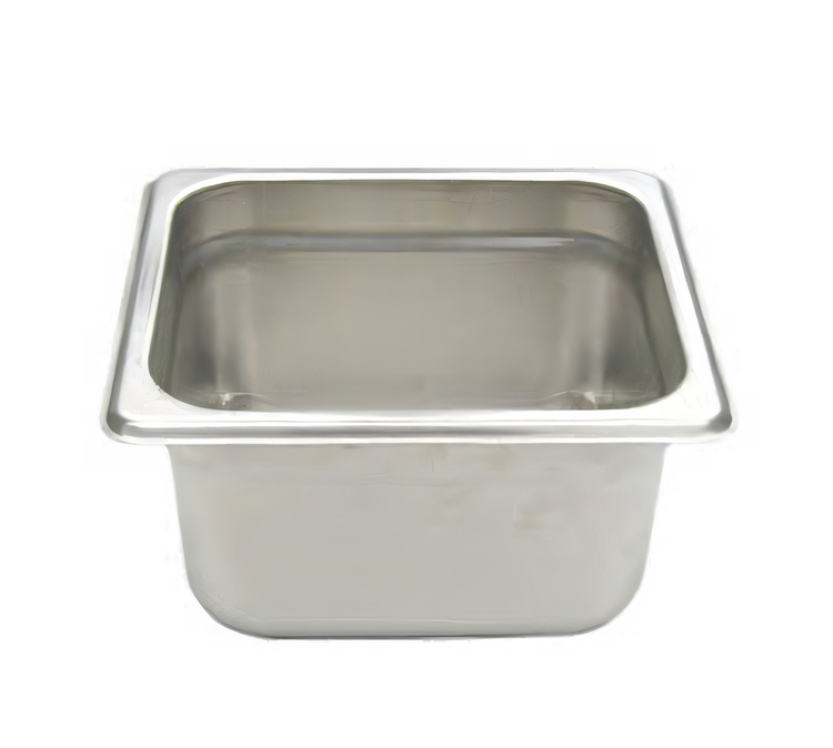 Product image #1 for NestWell 1/6 Size Solid Stainless Steel Steam Table Pan, 4 Inch Deep, Standard 24 Gauge