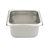 Thumbnail image #1 for NestWell 1/6 Size Solid Stainless Steel Steam Table Pan, 4 Inch Deep, Standard 24 Gauge