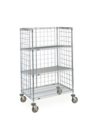 Metro Super Erecta Heavy-Duty Slanted Shelf Cart/Truck, 60 x 24 x 62 Inches, 3 Shelves