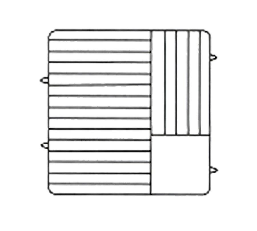 Product image #1 for Vollrath Plate Crate® Stackable Dishwasher Rack for 10-3/4 to 11 Inch Plates, 20-Slot