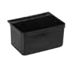 Thumbnail image #1 for Winco UC-SB Silverware Bin, 13"W x 9"D x 7"H, Plastic, Black Case of 6