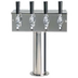 Thumbnail image #1 for T-Style Countertop Air-Cooled Draft Beer Tower with 4 Faucets