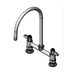 Thumbnail image #1 for equip 8-Inch Deck Mount Mixing Faucet with 9-Inch Swivel Gooseneck and Lever Handles